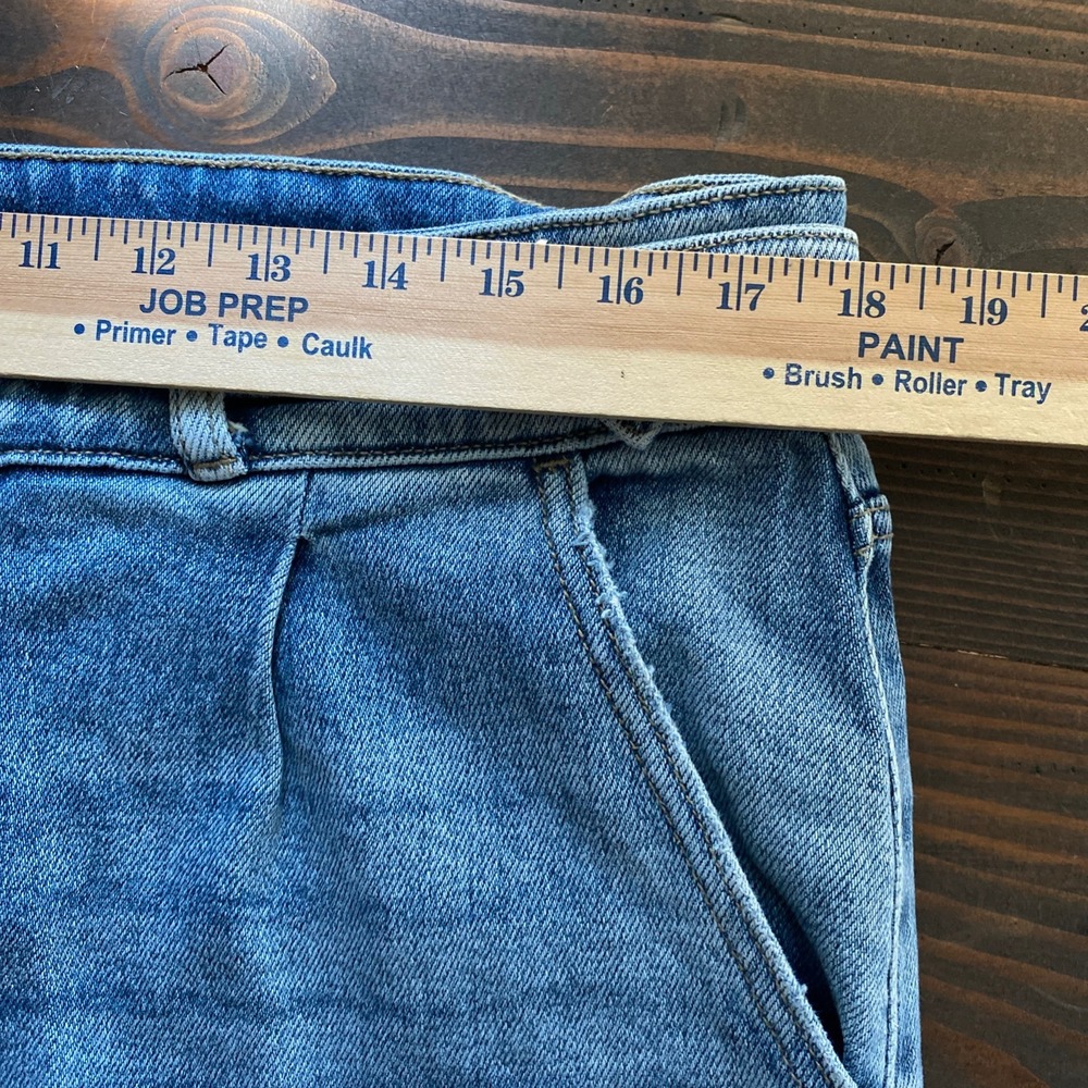 Kancan Jeans 14 Womens Light Denim Wide Leg Baggy Adjustable Buckle KC9368M-SF - Picture 5 of 9